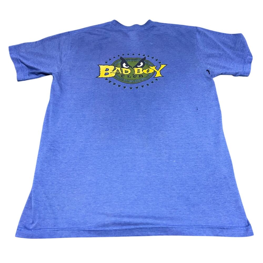 Vintage 1990s Bad Boy Club Graphic Rare Clean T Shirt Men's Large Blue